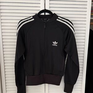 Adidas Women’s Black and White Track Jacket